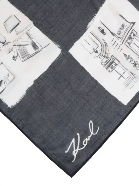 Fular Karl Lagerfeld negru