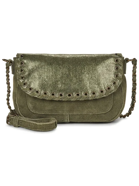 Semišový bodyčko Pieces khaki