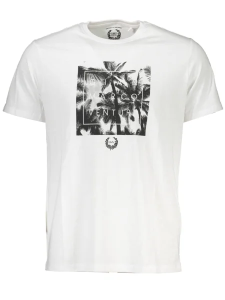 Tricou Gian Marco Venturi scurt alb
