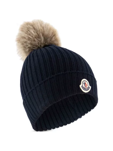 Czapka dziecięca Moncler Enfant niebieska