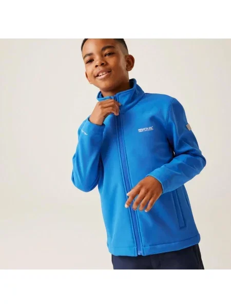 Kurtka softshell dla dzieci Regatta Cera szara