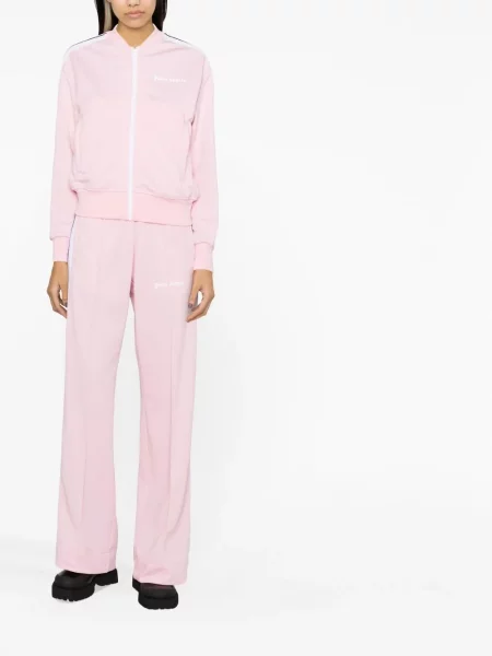 Raštuotos kelnės Palm Angels rožinė