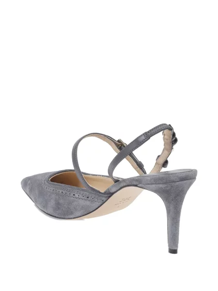 Pantofi cu toc Ermanno Scervino din piele slingback gri