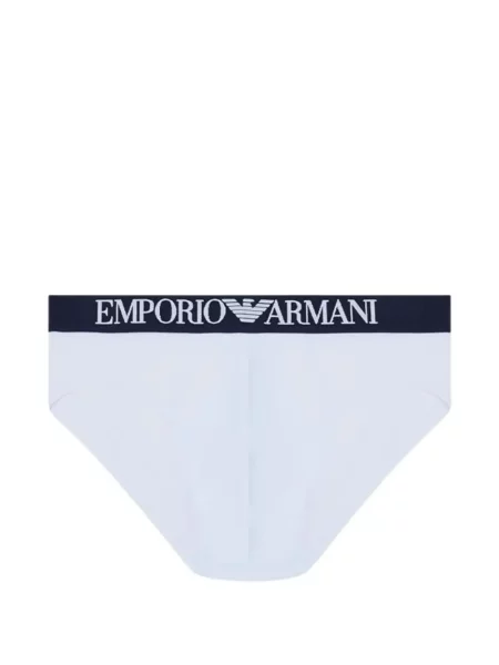 Chiloți multipac Emporio Armani cu autograf alb