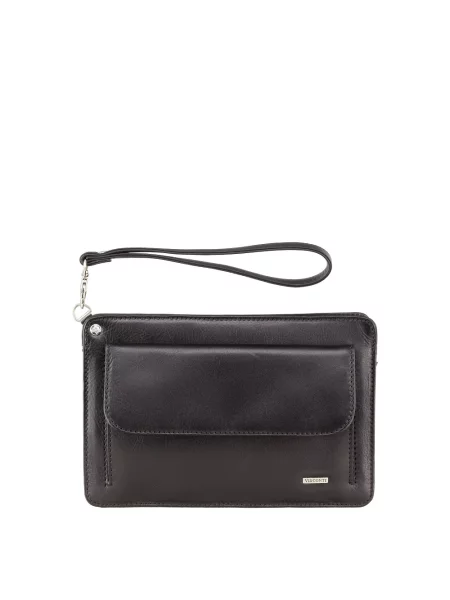 Кожаная сумка Visconti черная