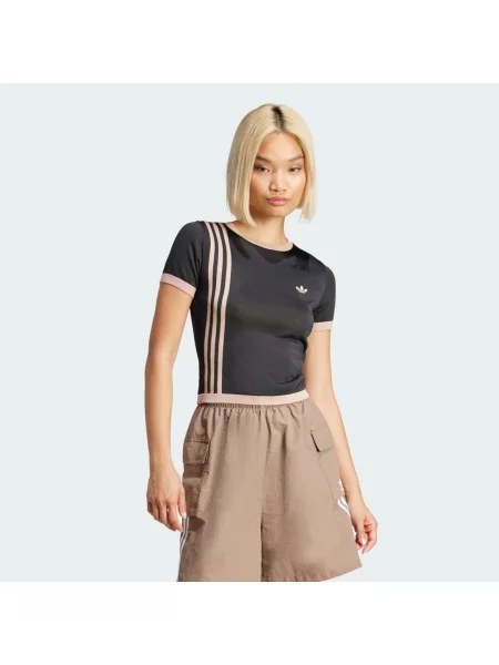 Adidas Originals t-shirt KNITTED 3S TEE czarny