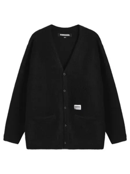 Moherowy sweter Neighborhood czarny