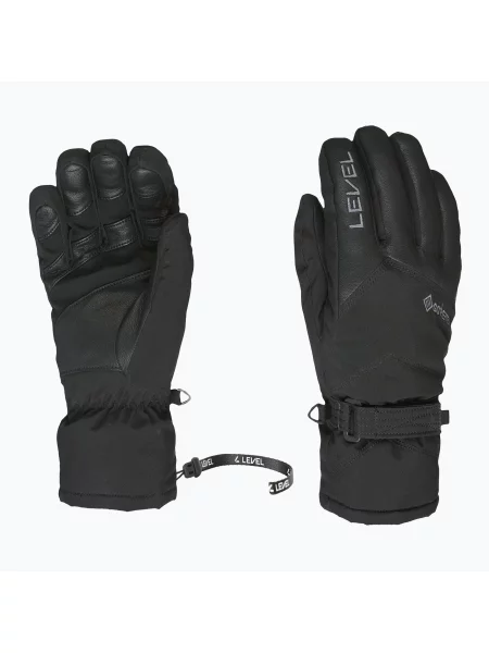 Mănuși de schi pentru bărbați Level Evolution Plus Gore-Tex black negru