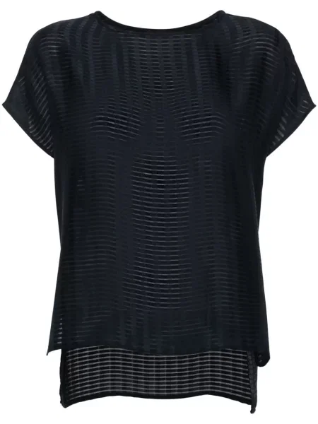 Μπλούζα Emporio Armani με διαφανεια μπλε