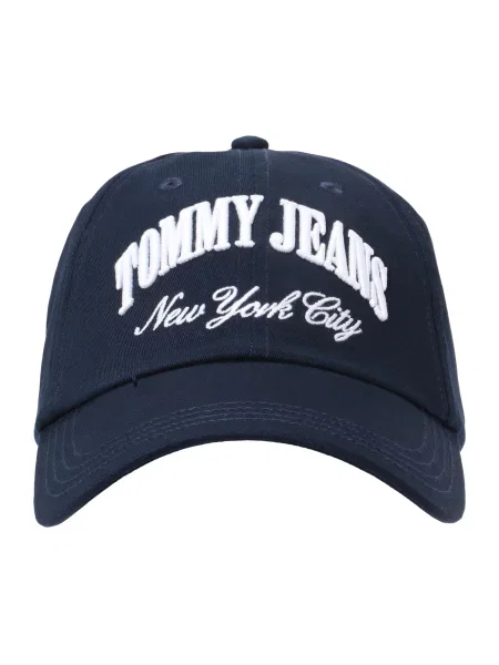 Шапка с козирка Tommy Jeans тъмносиньо с апликация синьо