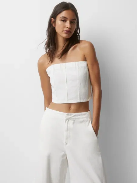Pull&Bear Top alb
