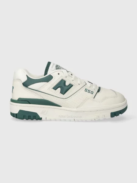 Кожени маратонки New Balance бежово