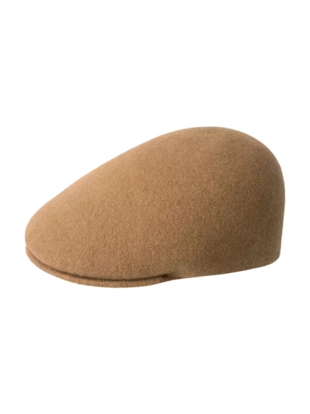Lniana czapka Kangol brązowa