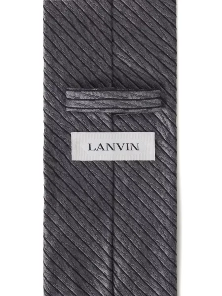 Cravată Lanvin de mătase gri