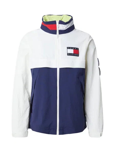 TOMMY HILFIGER Prehodna jakna mornarska bela