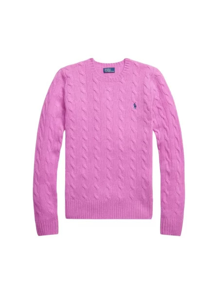 Polo Ralph Lauren sweter z dodatkiem kaszmiru różowy