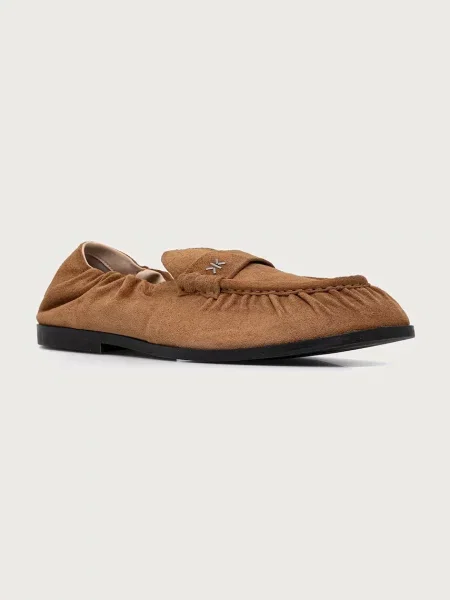 Kenzo loafers slip-on pentru bărbați din piele întoarsă maro