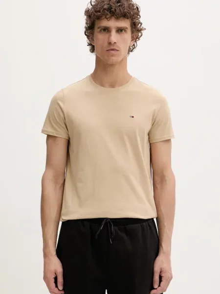 Tommy Jeans tričko béžové