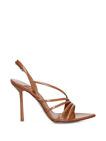 Sandale Le Silla slingback cu bretele maro