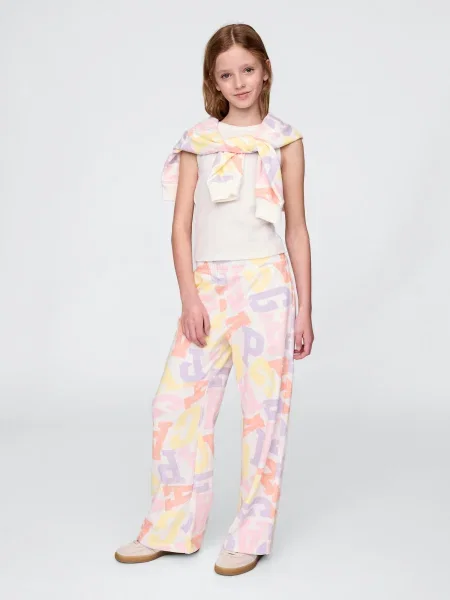 Pantaloni de trening Gap alb