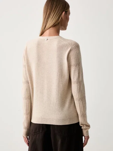 Twinset sweter wełniany beżowy