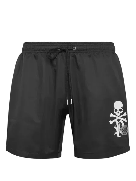 Slip de baie Philipp Plein cu imagine negru