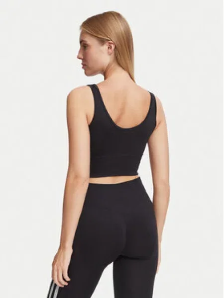 Adidas Essentials 3 Stripes Seamless Bralette Black M crna
