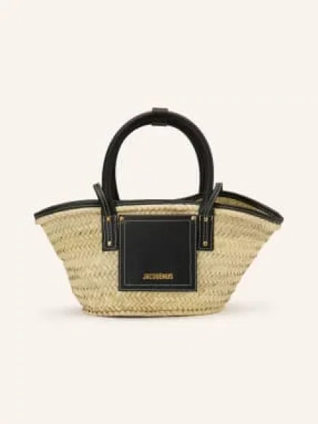 Jacquemus Torba Na Zakupy Le Petit Panier Soli beige czarna