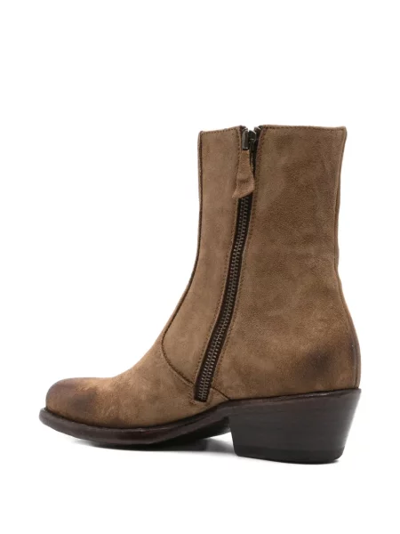 Botine Eraldo din piele de căprioară maro