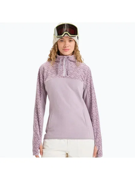 Bluză pentru femei ROXY Sayna Half Zip nirvana/roxygram tonal