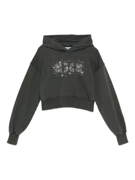 Bluza z kapturem dziecięca Msgm szara