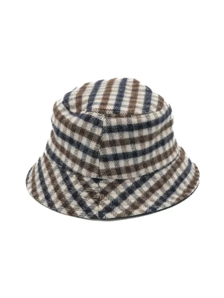 Kapelusz Aquascutum wełniany w kratę