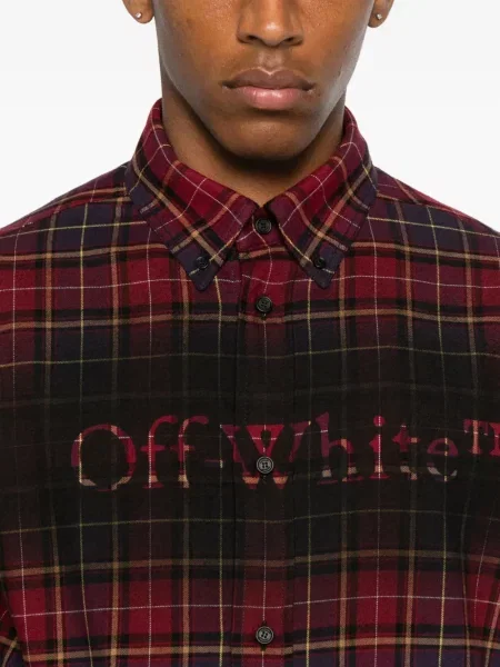 Cămașă Off-white cu imagine alb