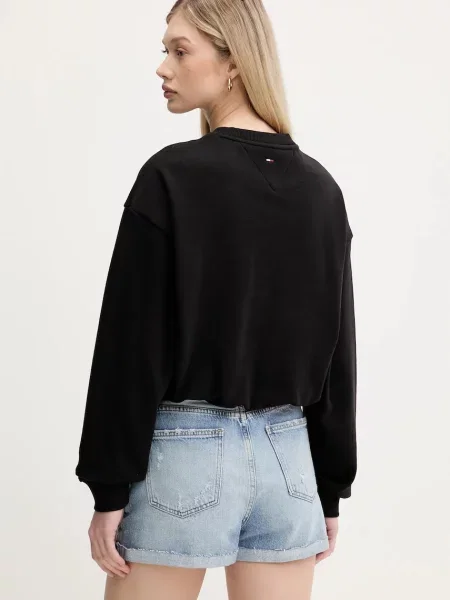 Mikina Tommy Jeans s potiskem černá