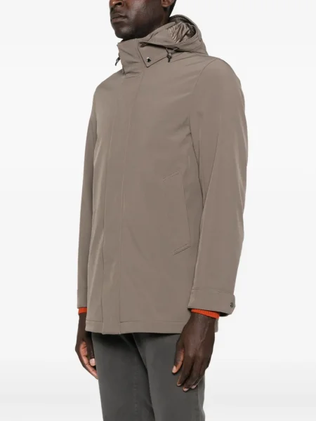 Palton Woolrich cu glugă gri