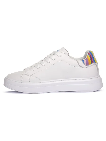 Pantofi Sun68 din piele alb