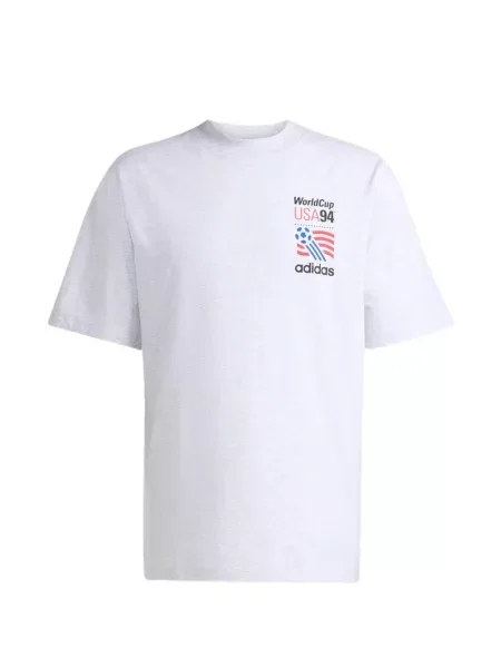 Tricou Adidas cu dungi cu imagine albastru