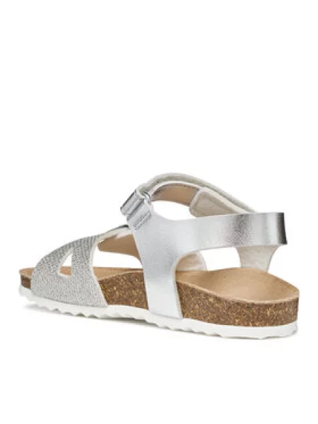 Geox Szandál J Adriel Girl S Ezüst szürke