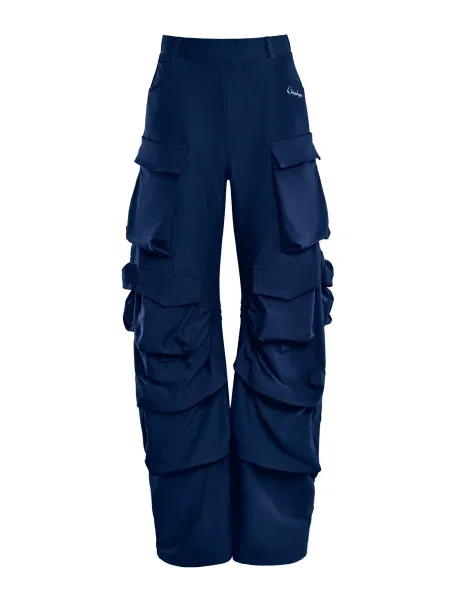 Winshape Pantaloni sport închis albastru