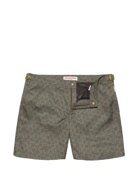 Slip de baie Orlebar Brown cu model floral cu imagine verde