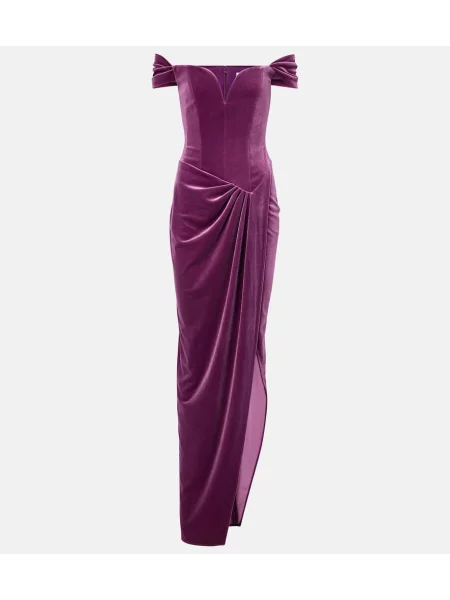 Rochie Alex Perry de catifea violet