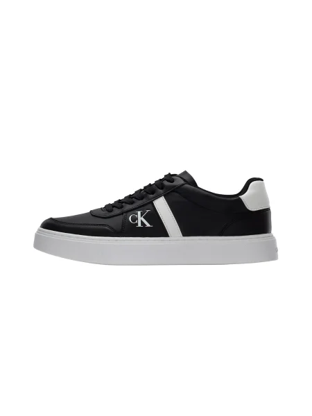 Sneakerși Calvin Klein din dantelă clasici negru