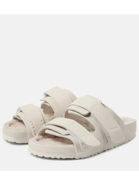 Sandale Birkenstock 1774 din piele de căprioară alb