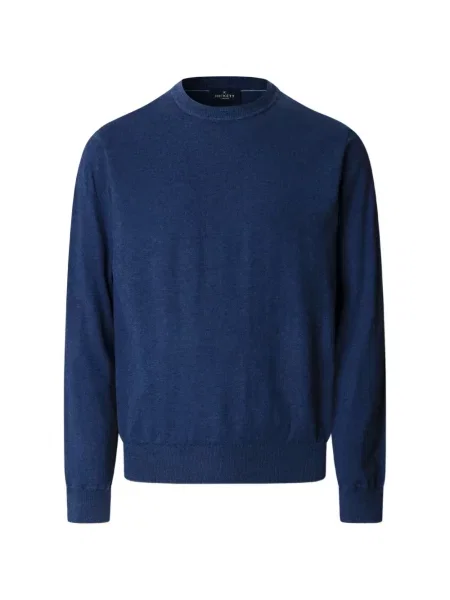 Pulover Hackett London tricotate cu decolteu rotund albastru