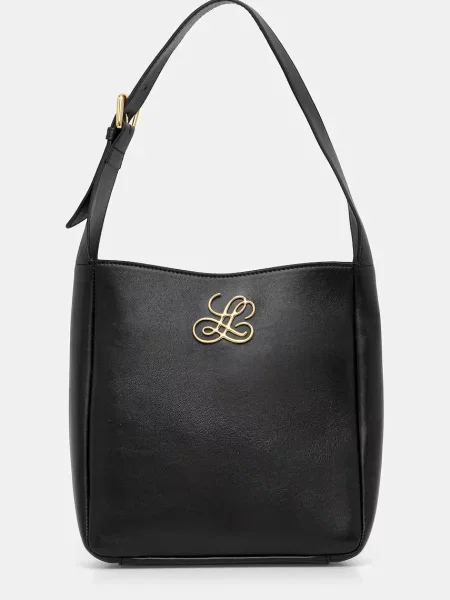 Geanta de piele Luisa Spagnoli din piele negru