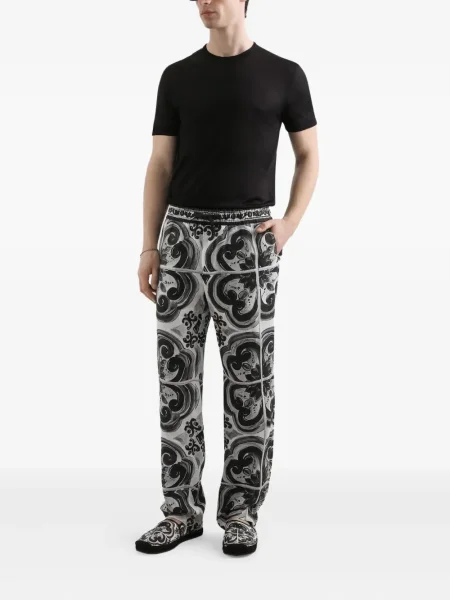 Tricou Dolce & Gabbana de mătase negru