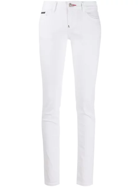 Blugi skinny Philipp Plein alb