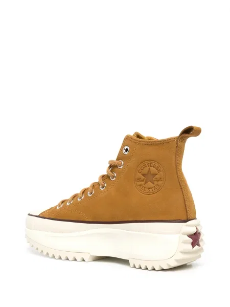 Sneakerși Converse din piele de căprioară chunky maro