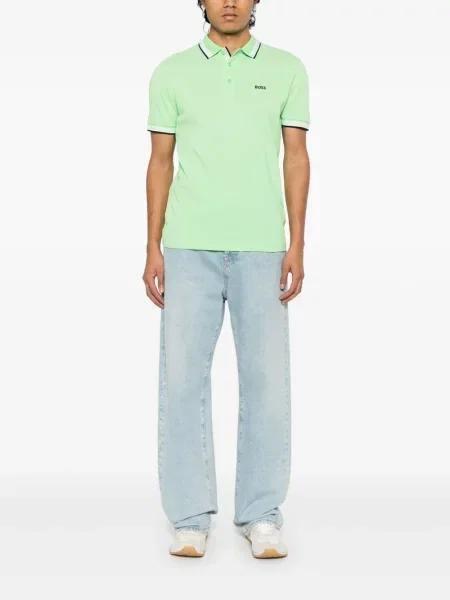 Tricou polo Boss verde