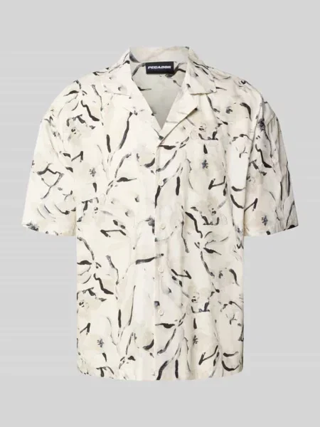 Koszula casualowa o kroju relaxed fit z wyhaftowanym logo model ‘Novo’ Pegador